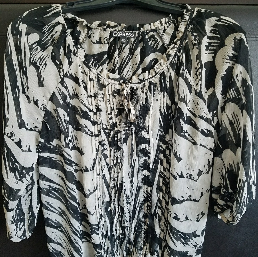 Sheer EXPRESS blouse.